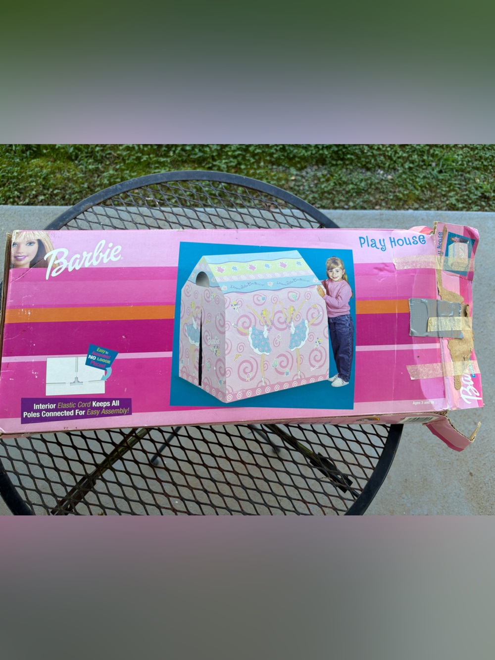 Barbie Pink Play House Foldable Kids Play Tent